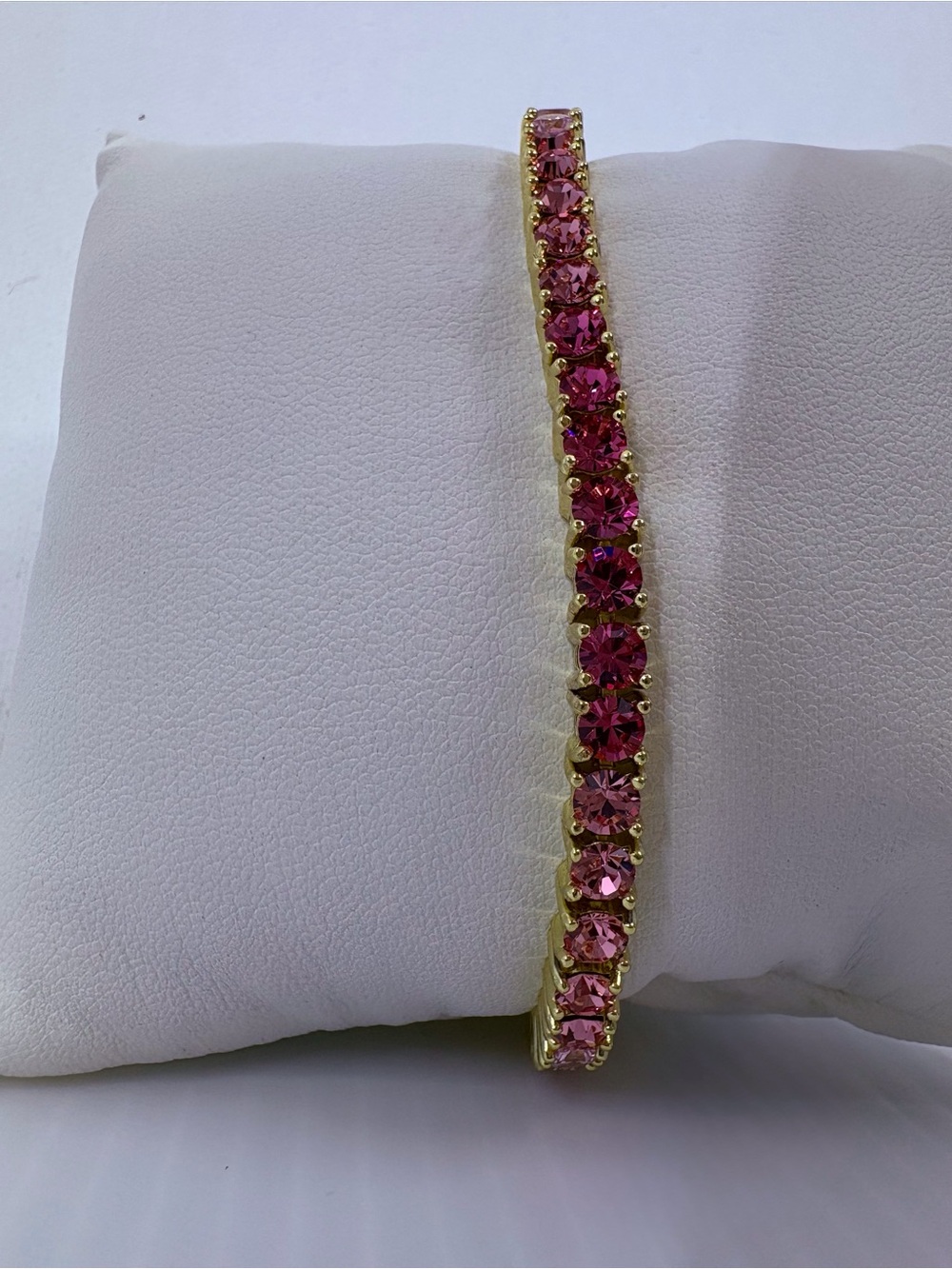 Park Lane Gold-Tone Bracelet with Pink Stones